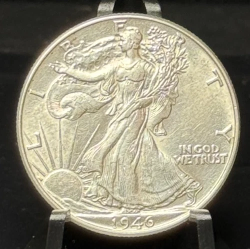 1946 United States Walking Liberty Half Dollar 50C Silver Coin