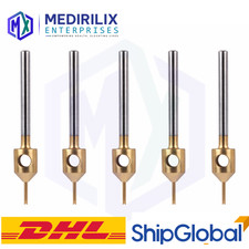 Serrated Ertip Fue Punches 0.8MM Gold Titanium Slim Design Highly Durable 5Pcs
