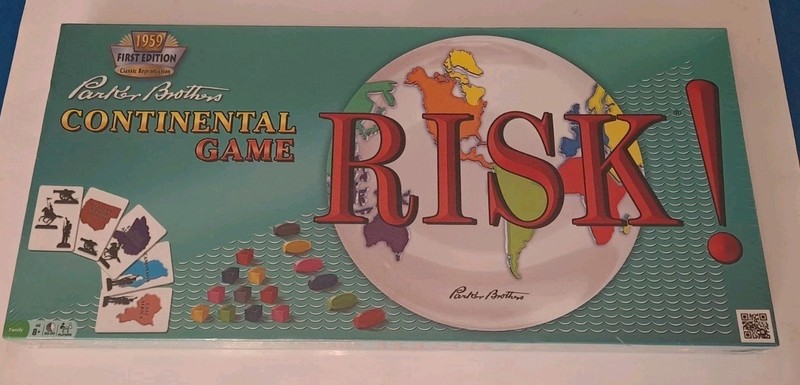 RISK 1959 First Edition Classic Reproduction Continental Board Game New Sealed