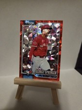 George Springer 2026 Topps Chrome Red Geometric Refractor 3/5 Toronto