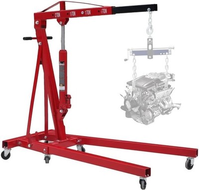 2 Ton Steel Heavy Duty Shop Crane Hoist Lift,Engine Hoist with Lever,Engine Lift