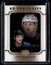 Lean Bergmann 2019-20 Upper Deck UD Portraits Gold /99 #P-99 Sharks