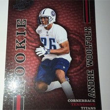 Playoff 2003 Hogg Heaven Rookie Andre Woolfolk #191 Titans /1000 NFL Card. rookie card picture