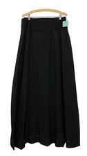 NWT Antique 1900s black maxi skirt XL 32 wool vintage Edwardian walking plus
