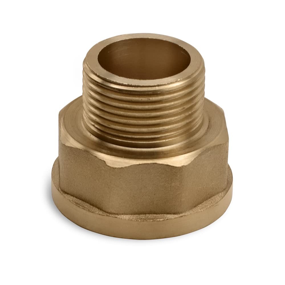 Adapter Nipple 3/4 Male X 1  Female Pipe Fitting Npt Brass Adapter 3/4 Inch X