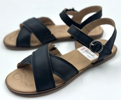 Superfit FLAIR Schwarz Gr. 37 Kinder Mädchen Leder Sandalen UVP: 74,95  (6677)