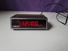 Vintage Spartus Alarm Clock Model 1108 TESTED