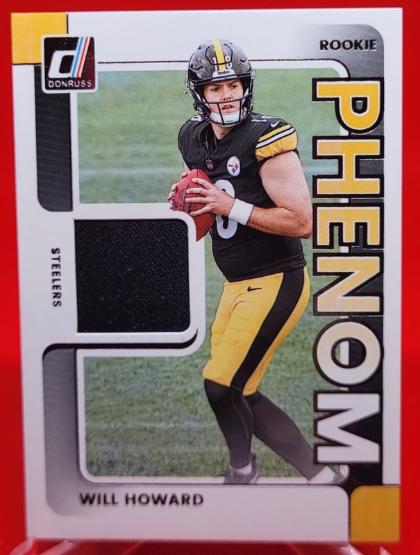 2025 Donruss - Rookie Phenom Jerseys Will Howard #RPJ-WHD (MEM) Pitts Steelers