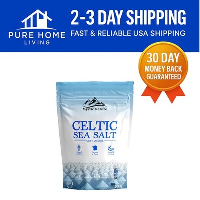 Celtic Harvest Grey Sea Salt - 1.1 LB | Pure, Natural & Mineral-Rich Seasoning