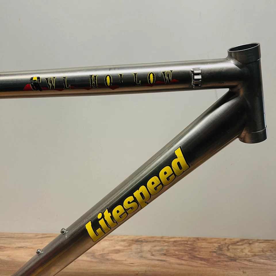 Cuadro rígido hueco Litespeed Owl titanio MTB 26 freno de llanta hecho en EE. UU. Foto 3 de 4