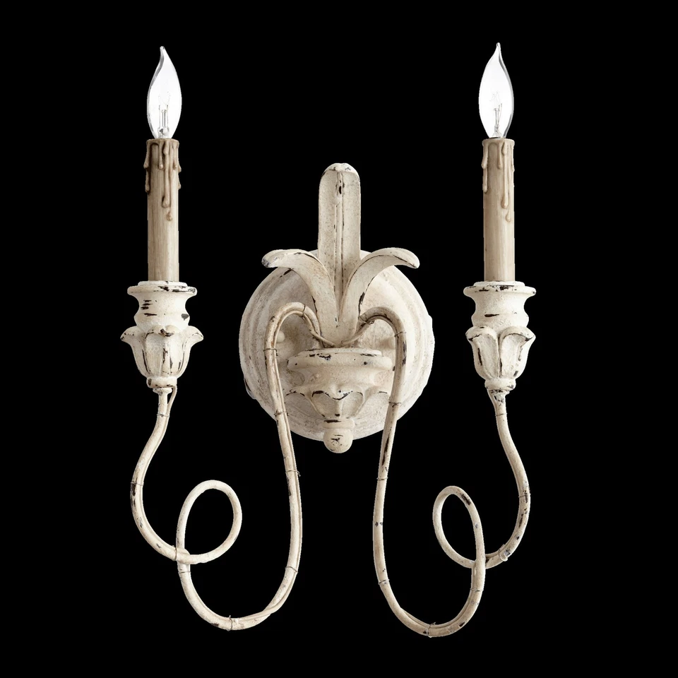 Aplique de pared Quorum International 5306-2 francés Umber Salento 2 luces 14" H Foto 2 de 4