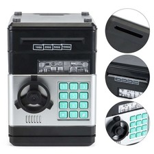 Mini Piggy Bank Cash Coin ATM Bank Electronic Money Storage Saver For Kid Gift