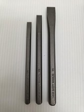 TEKTON Cold Chisel Set, 3-Piece 1/4, 3/8, 1/2 in. PNC91002 - New Open Box