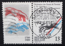 BELGIUM 1989 French Declaration of Rights of Man. Set of 1. Fine USED. SG2987.