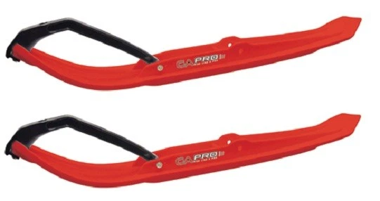 C&A Pro Red MTX Snowmobile Skis w/ 6" Shaper Bars Complete Kit Yamaha Phazer/FX Foto 2 de 4