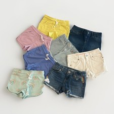 Cat  Jack Shorts Girls 4T/4-5 Denim Casual Pull On Snap Zip Short Lot of 8