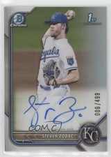 2022 Bowman Draft Chrome Pick Refractor 6/499 Steven Zobac #CDA-SZ Auto fo7