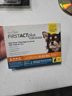 TevraPet FirstAct Plus for Dogs 6-22 lbs, 3 doses