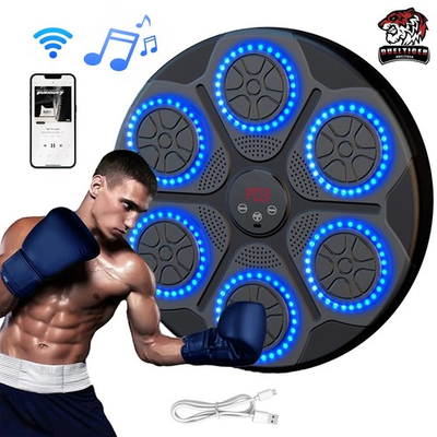 #ad #ad Music Boxing Machine Smart Bluetooth Wall Mounted Music Boxing Trainer Gym Home $29.99