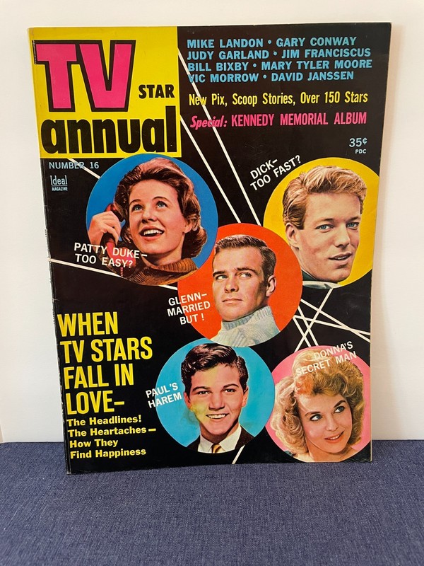 1963 #16 TV Star Annual Magazine Kennedy Memorial Patty Duke Judy Garland etc