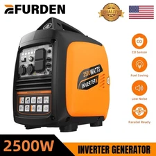 Efurden Gas Powered Generator 2500W Portable Quiet 56dB ECO Emergency Parallel