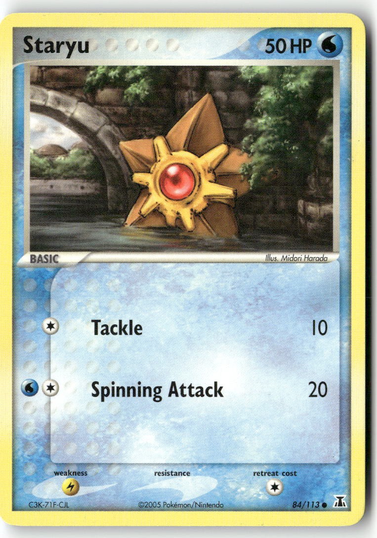 Staryu 84/113 Common Delta Species Pokemon Near Mint