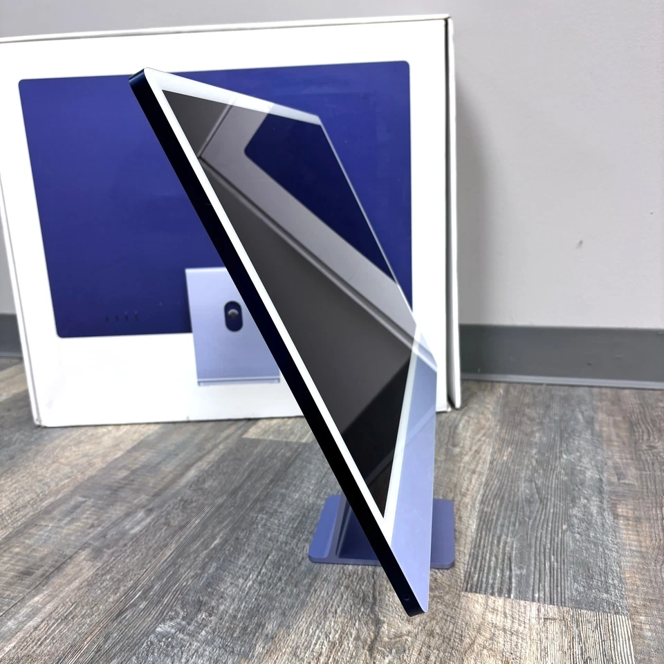 Apple iMac 24" M1 16GB 512GB SSD 8‑Core CPU 8‑Core GPU 4.5K Retina - Purple - Image 4 of 4