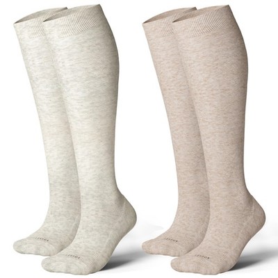 Extra Thick Wide Calf Compression Socks for Women&Men Plus Size 20-30 mmHg Kn...
