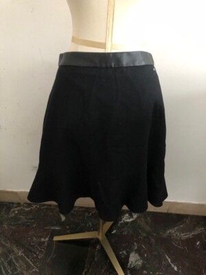 Armani Exchange Original Wollrock schwarz Damen Gr. 44 / Woman Skirt
