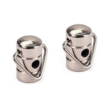  2 Pieces Metal Strap Lock Banjo Large Buckle Button Guitar Acoustic Locks