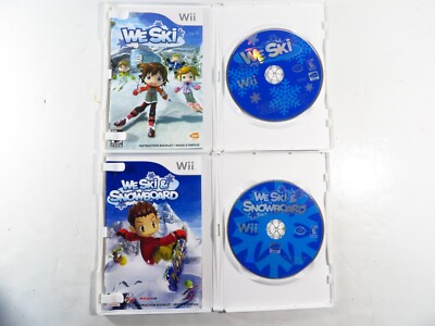 2 Pack Nintendo Wii Game Set: We Ski + We Ski & Snowboard, FREE 2