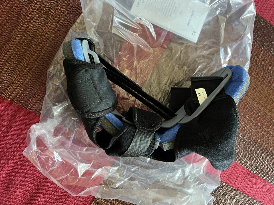 Férula nocturna dorsal Aircast (DNS) negra y azul grande/X-grande nueva Foto 2 de 3