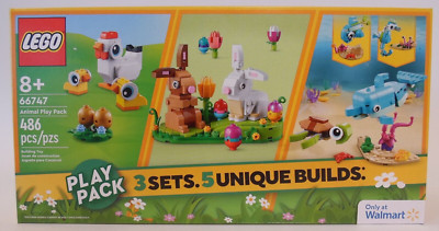 LEGO 66747 Animal Play Pack (40523, 31128, 30643) 3 sets, 5 unique builds EASTER