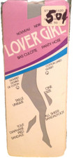 Vintage Pantyhose lover Girl very rare ice grey one size B004B