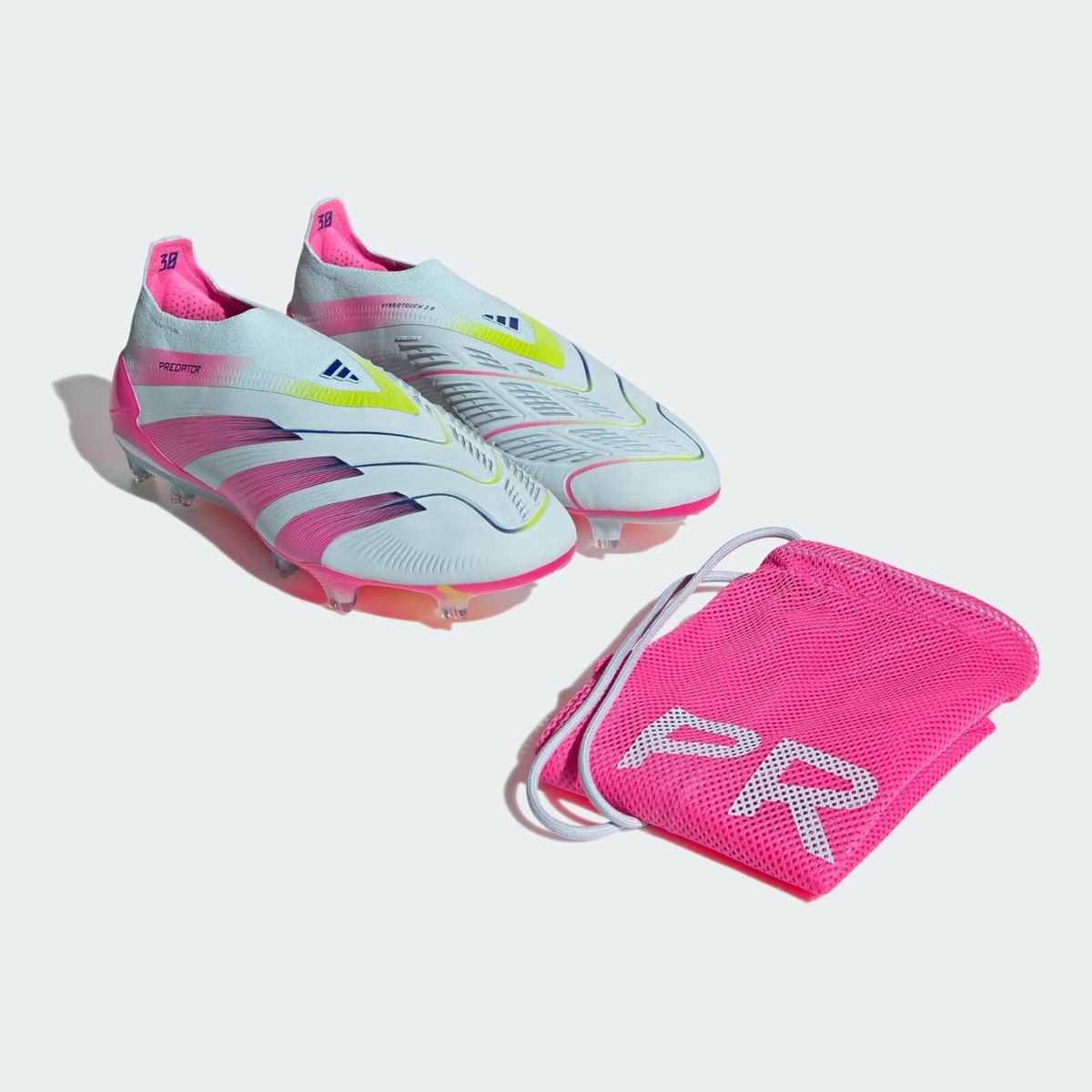 adidas Predator Elite 99 Capsule Laceless FG Blue Pink Yellow