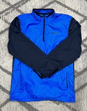 Nike Golf 1/4-Zip Shield Top Jacket Windbreaker Blue Mens S Small