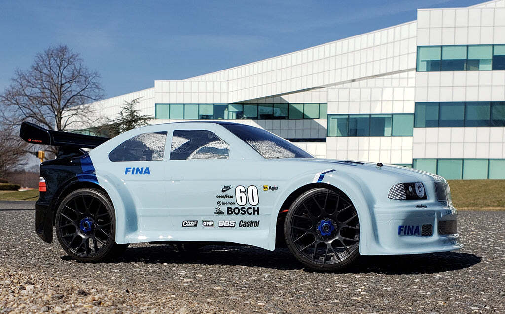 BMW M3ボディ BMW M3 1/8 SCALE GT RC CLEAR CAR BODY - 0137 TRAXXAS SLASH