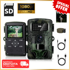 Fototrappola HD PROFESSIONALE da CACCIA Fotocamera da caccia 1080P Visione Nottu