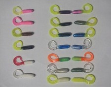 Lot of 50 - 1.5" Strike King Rage Tail Slab Hammer Plastic Fishing Crappie Grub