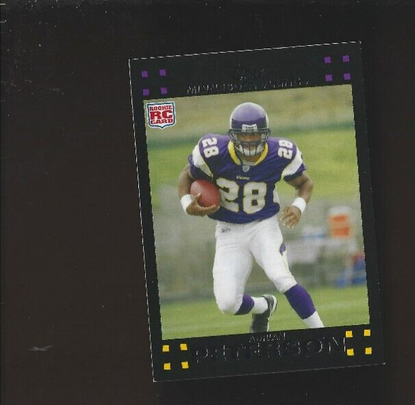 2007 Adrian Peterson Topps #301 RC ROY MVP Sooners Vikings