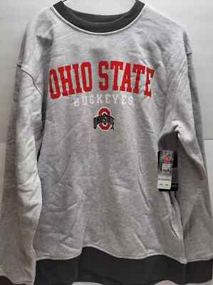 Ohio State Buckeyes Gray Sweatshirt Russell Medium Mens OSU NCAA Team Support