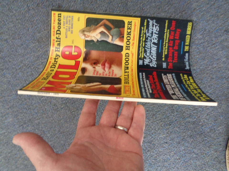 MALE  Magazine DECEMBER 1972- men man adventure pulp male  - Image 2 of 4