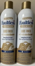 New—2 Cans Premium Luxe Finish Ironing Spray Pro Grade Starch (20 oz)