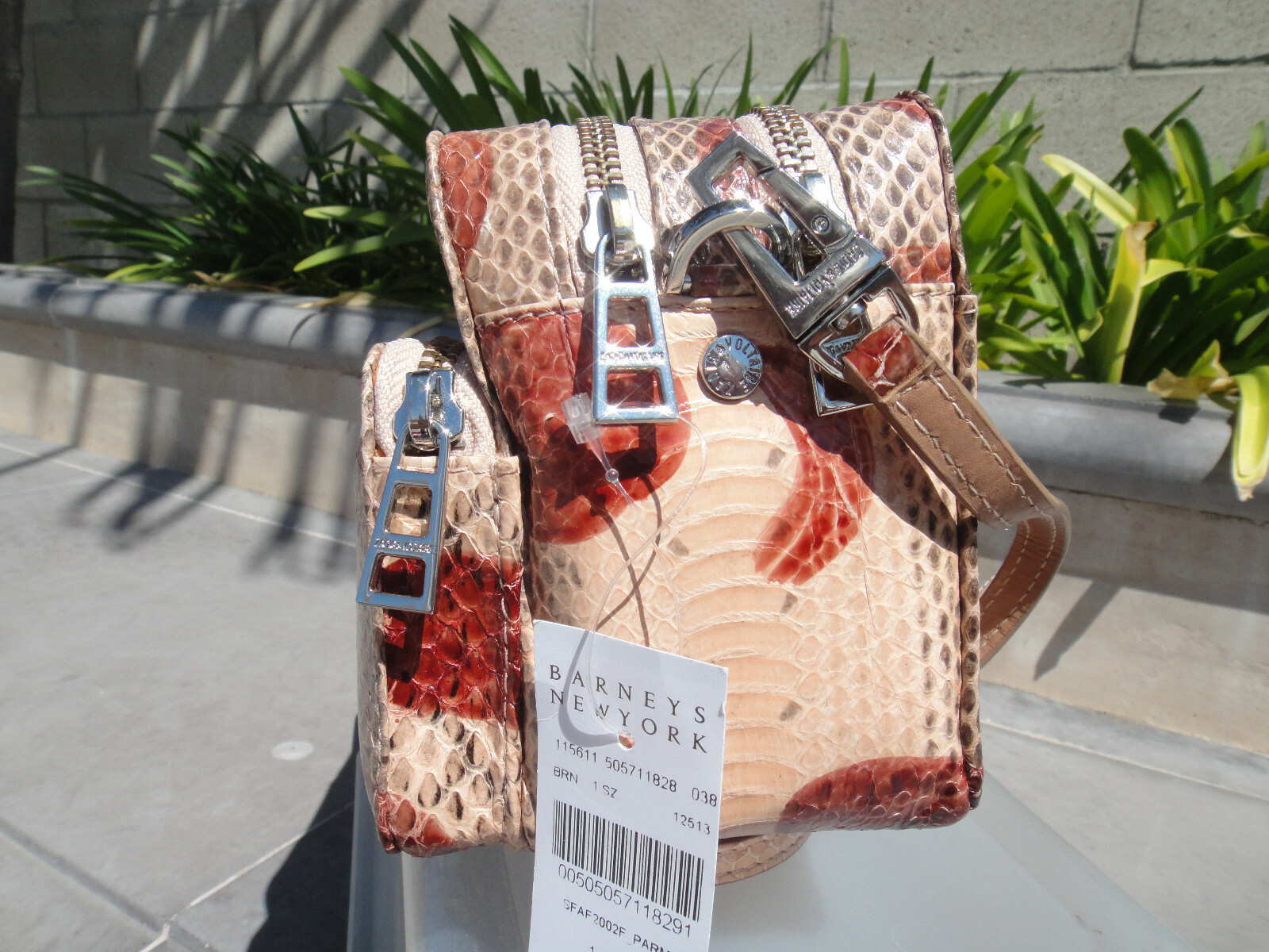 Zadig & Voltaire Python Embossed Leather Camera Bag, Peach/Light, Cross Body  — image 3
