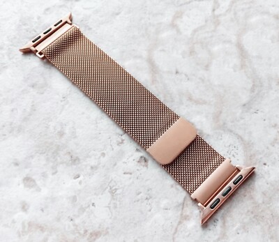 Rose Gold Milanese Band & Cover for Apple Watch Ultra 2 49mm 45 44 42 41 40 38mm