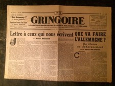  COLLABORATION/GRINGOIRE N°640/1941/LETTRE A CEUX QUI NOUS ECRIVENT/BERAUD
