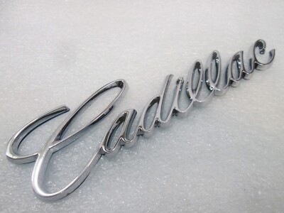OEM 94 95 96 97 98 99 CADILLAC CHROME DEVILLE SEVILLE REAR TRUNK EMBLEM BADGE