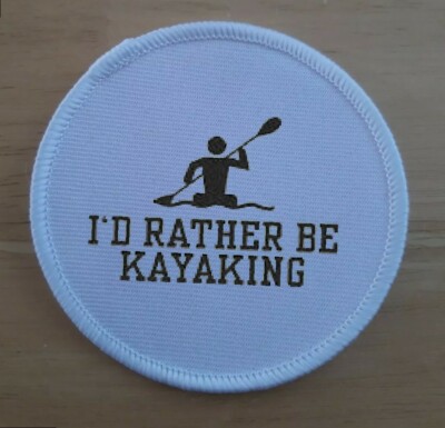 Id lieber Kajak Kajak Aufbügeln oder Aufnähen Patch Abzeichen