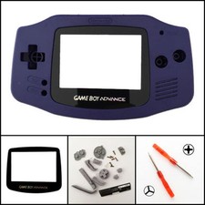 GBA Nintendo Game Boy Advance Replacement Housing Shell Screen Lens Indigo USA 