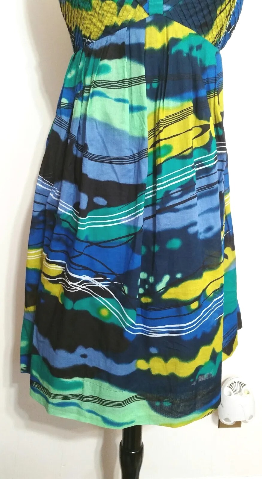 Calvin Klein Spaghetti Strap Multi Colored Lined … - image 4